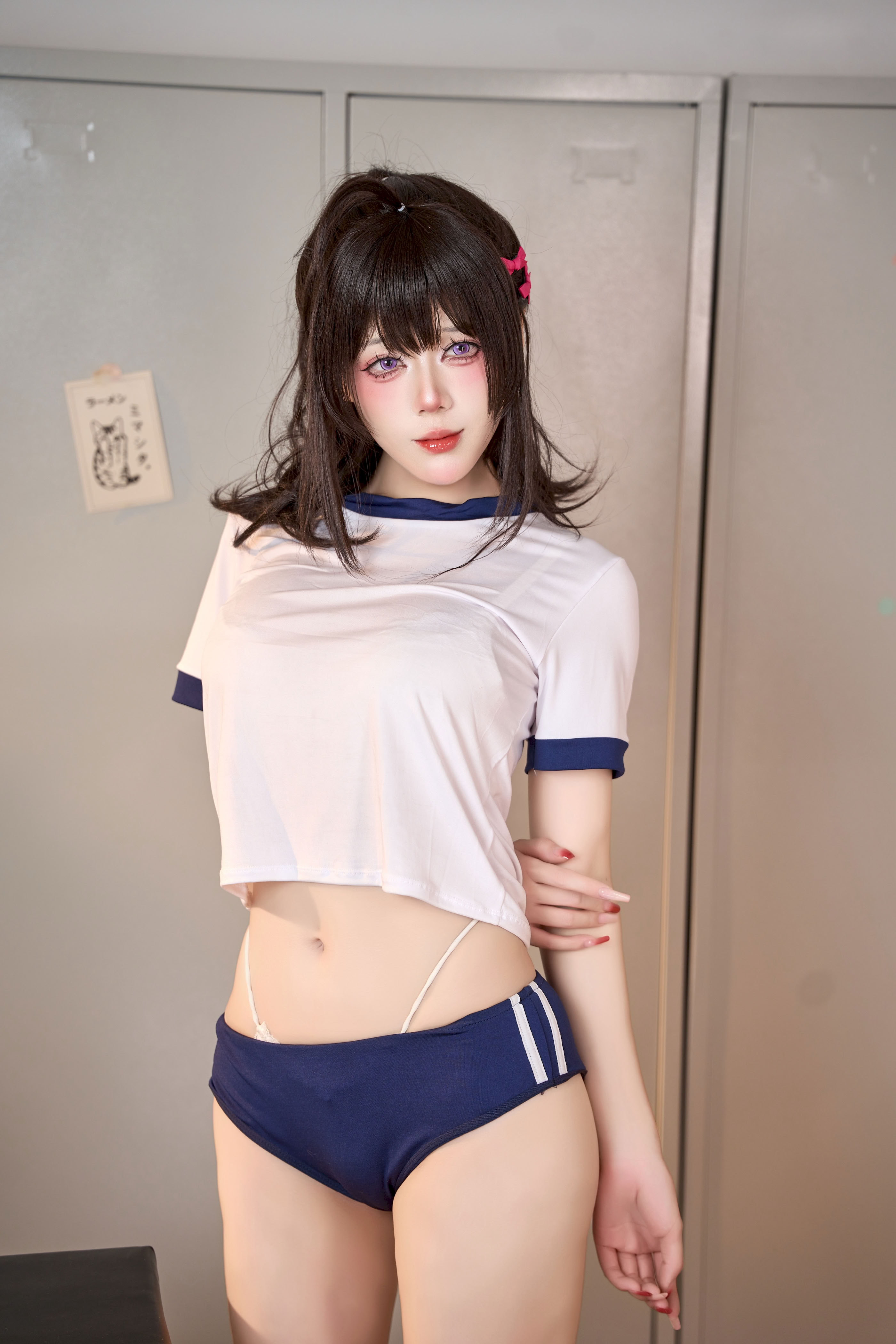 Chín Chữ - Bộ đồ thể dục màu nâu 2 Luoan