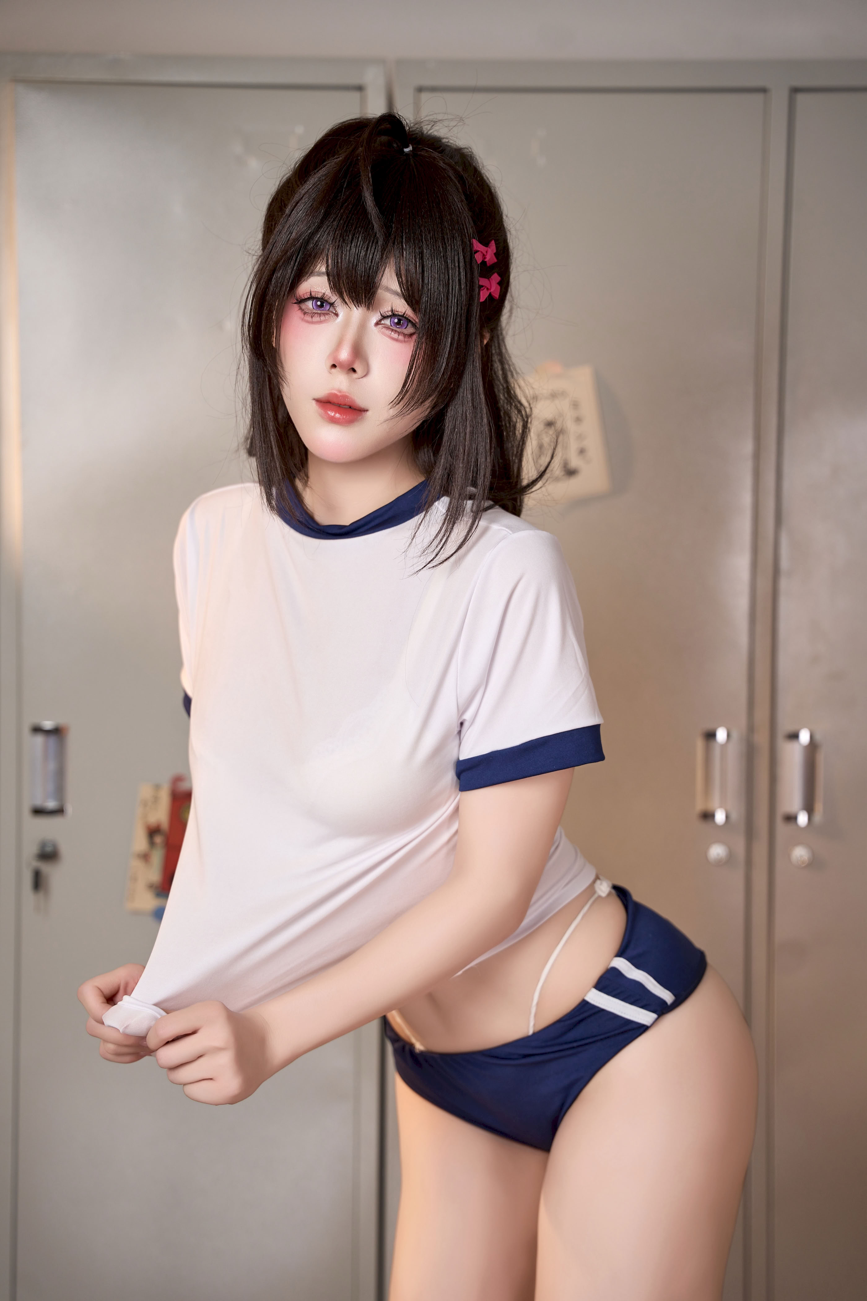 Chín Chữ - Bộ đồ thể dục màu nâu 2 Luoan