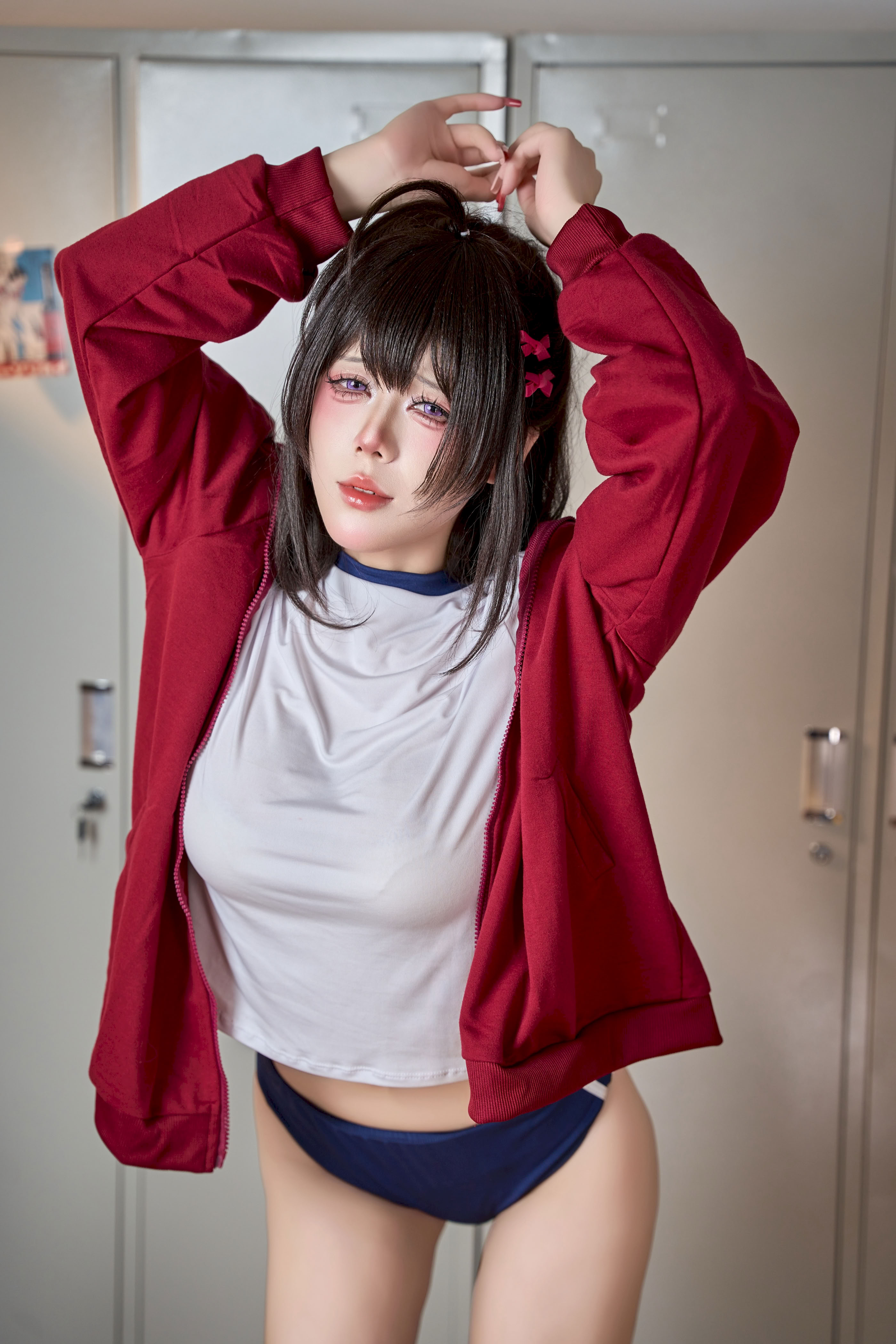 Chín Chữ - Bộ đồ thể dục màu nâu 2 Luoan