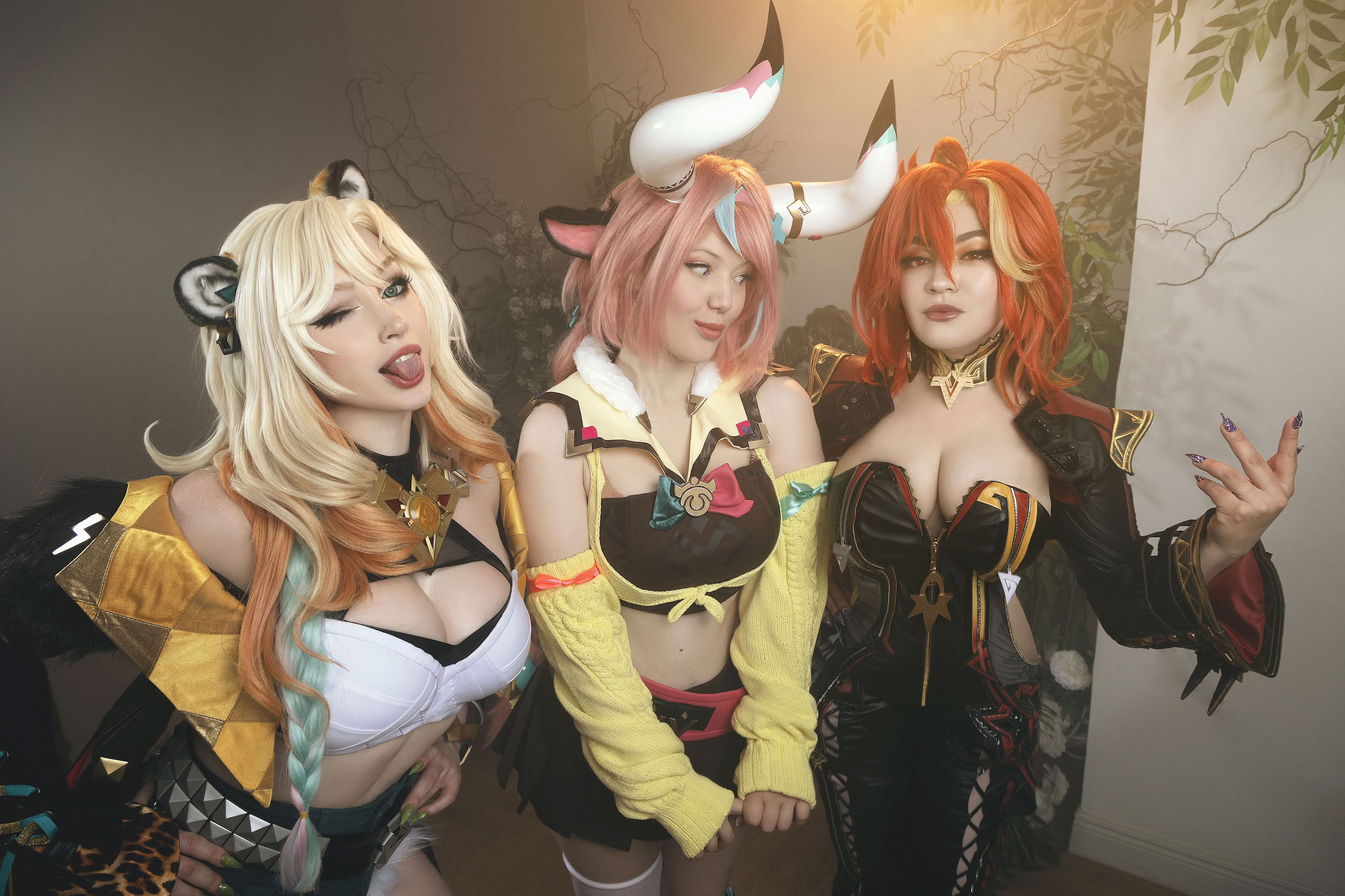 [Lada Lyumos & Lady Melamori & Zoe Volf] Mavuika & Varesa & Xilonen