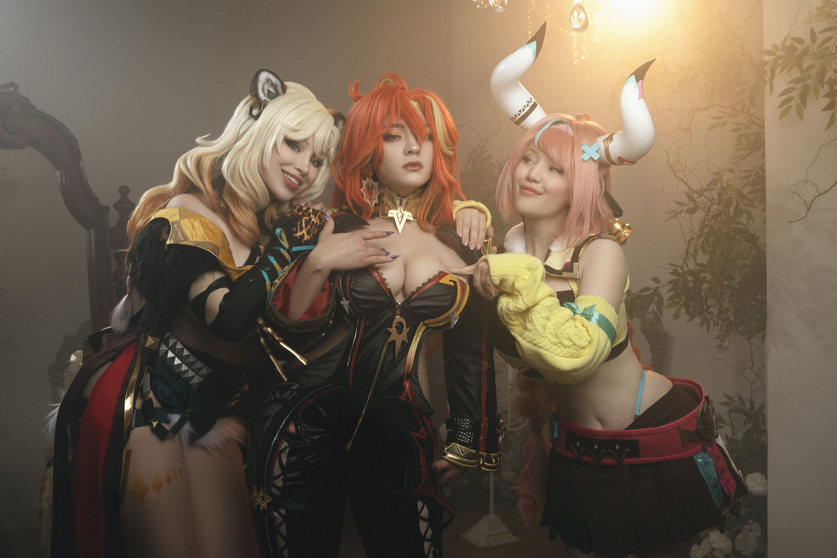 [Lada Lyumos & Lady Melamori & Zoe Volf] Mavuika & Varesa & Xilonen