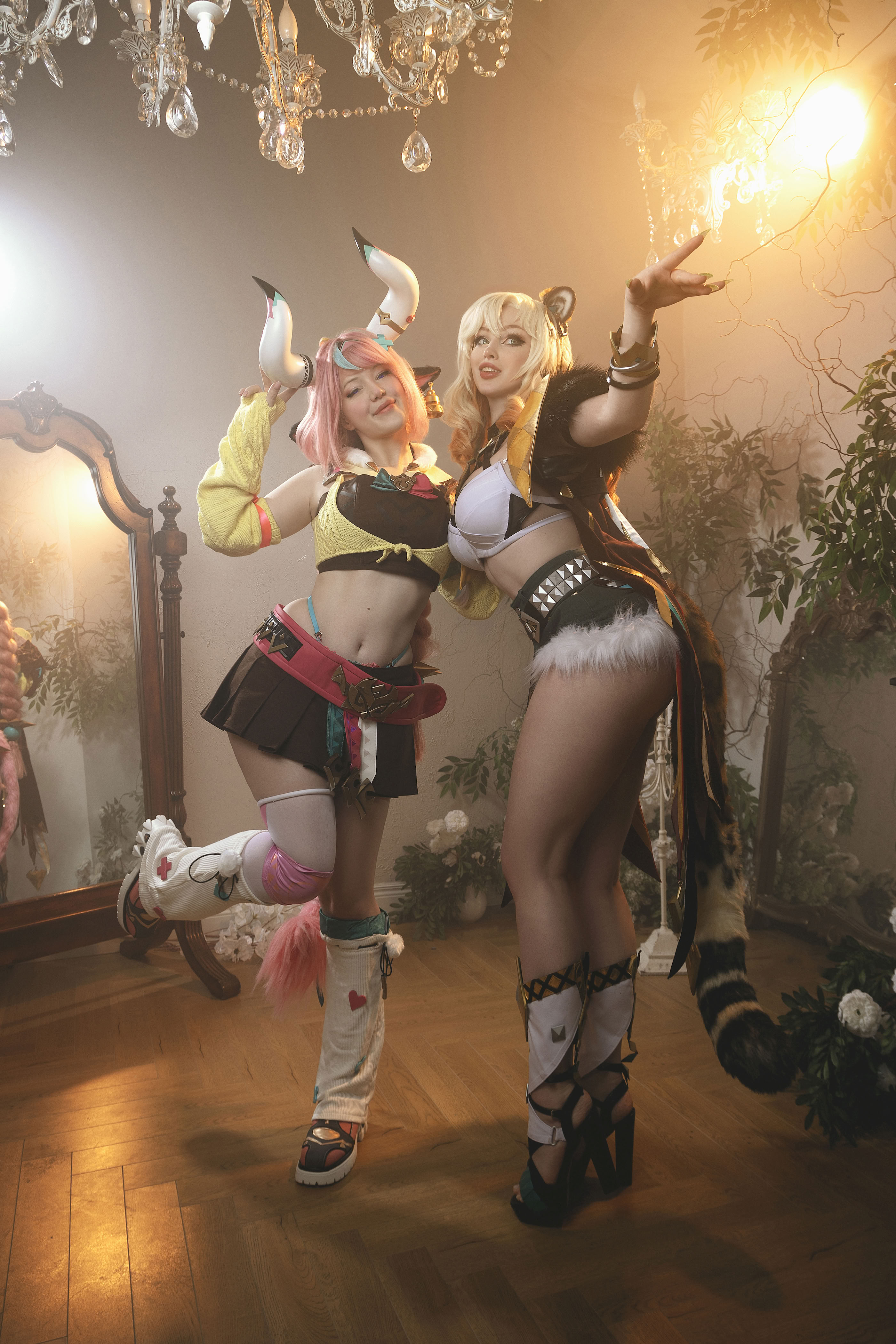 [Lada Lyumos & Lady Melamori & Zoe Volf] Mavuika & Varesa & Xilonen