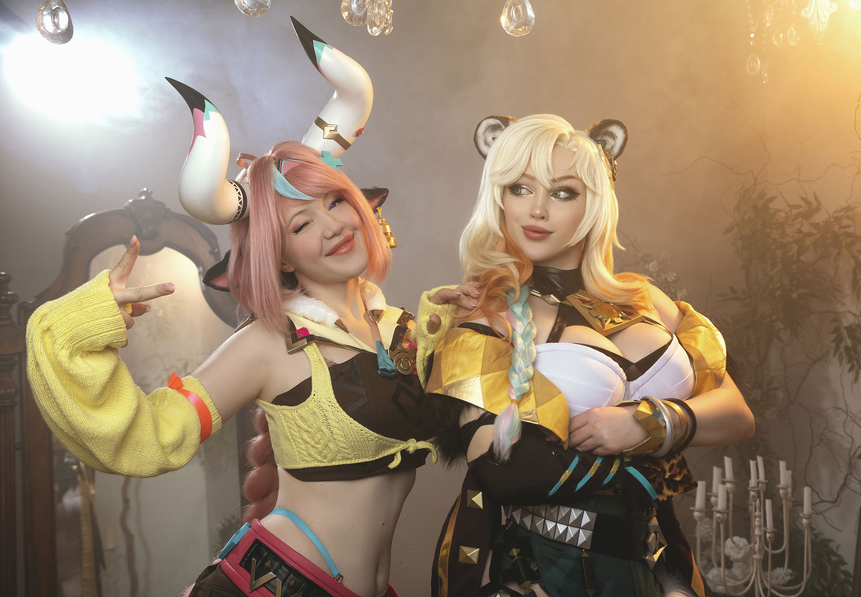 [Lada Lyumos & Lady Melamori & Zoe Volf] Mavuika & Varesa & Xilonen