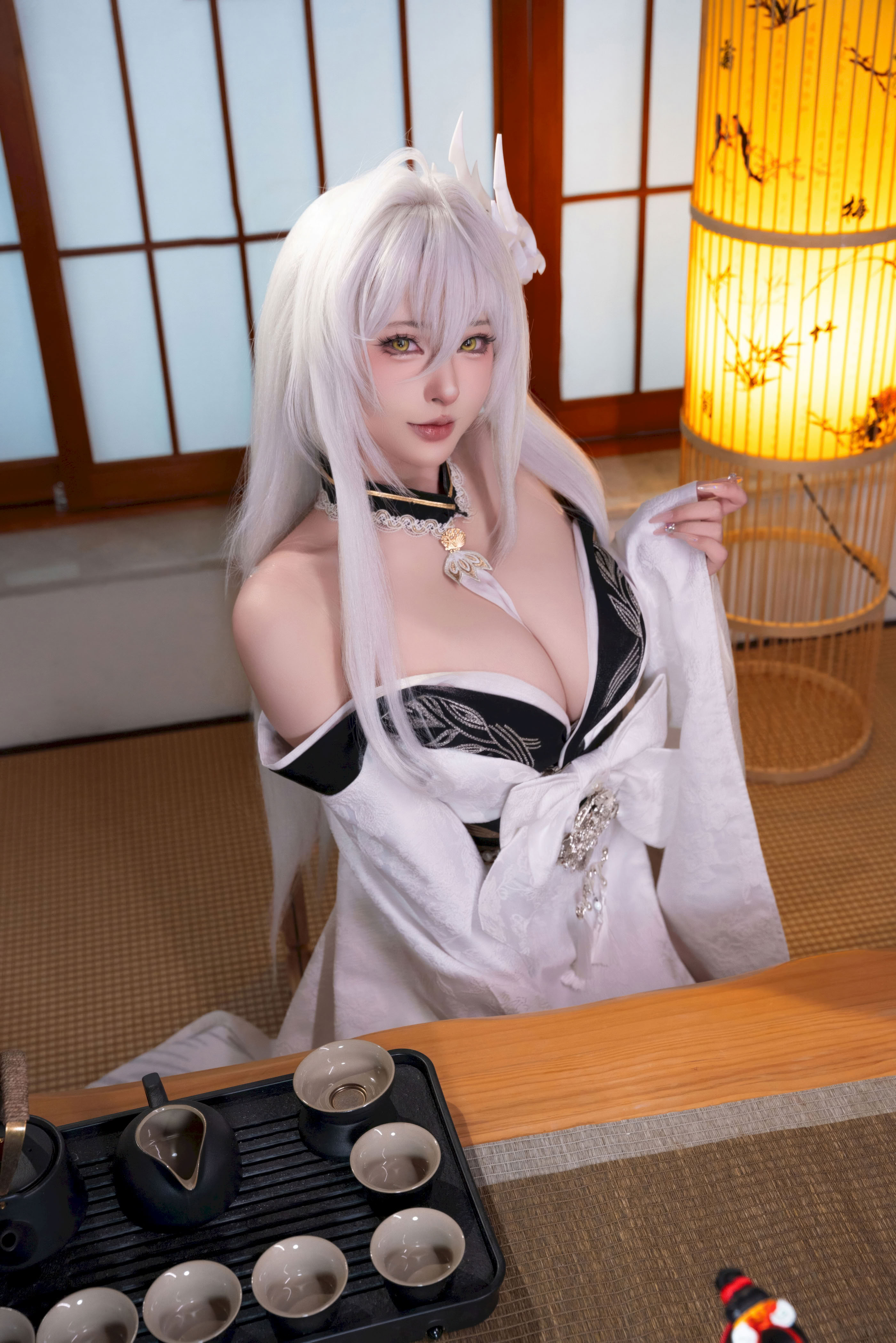 Yuno Shimizu - Azur Lane Hakuho kimono