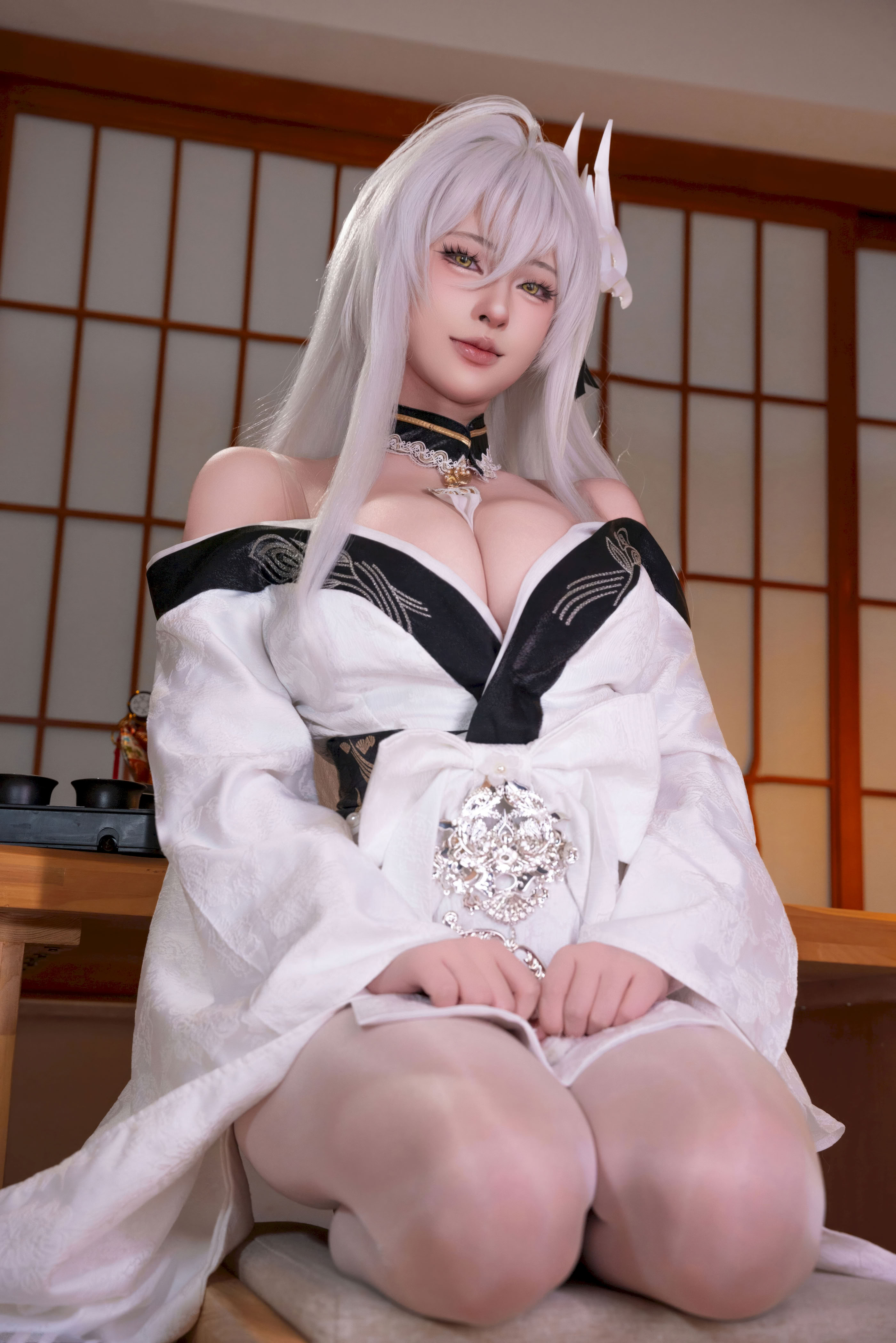 Yuno Shimizu - Azur Lane Hakuho kimono