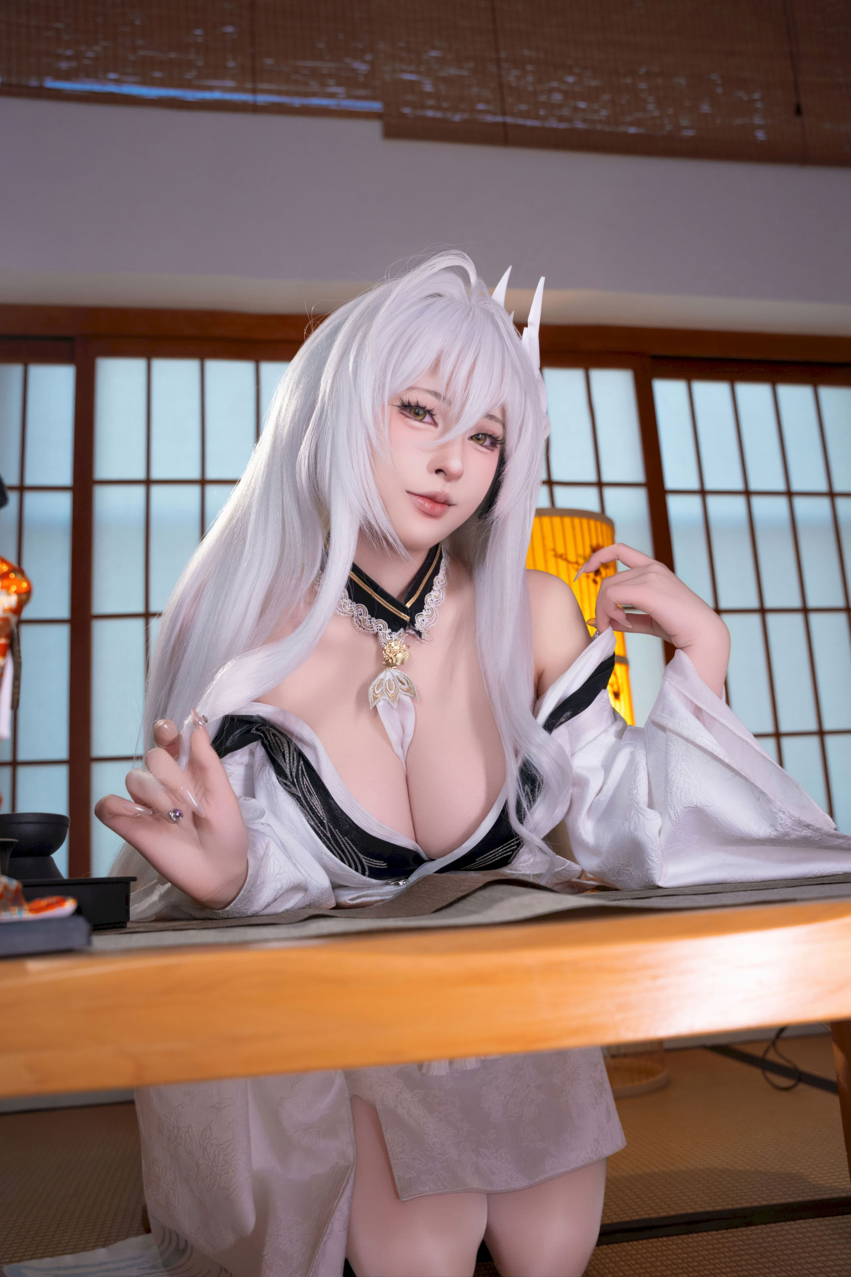 Yuno Shimizu - Azur Lane Hakuho kimono