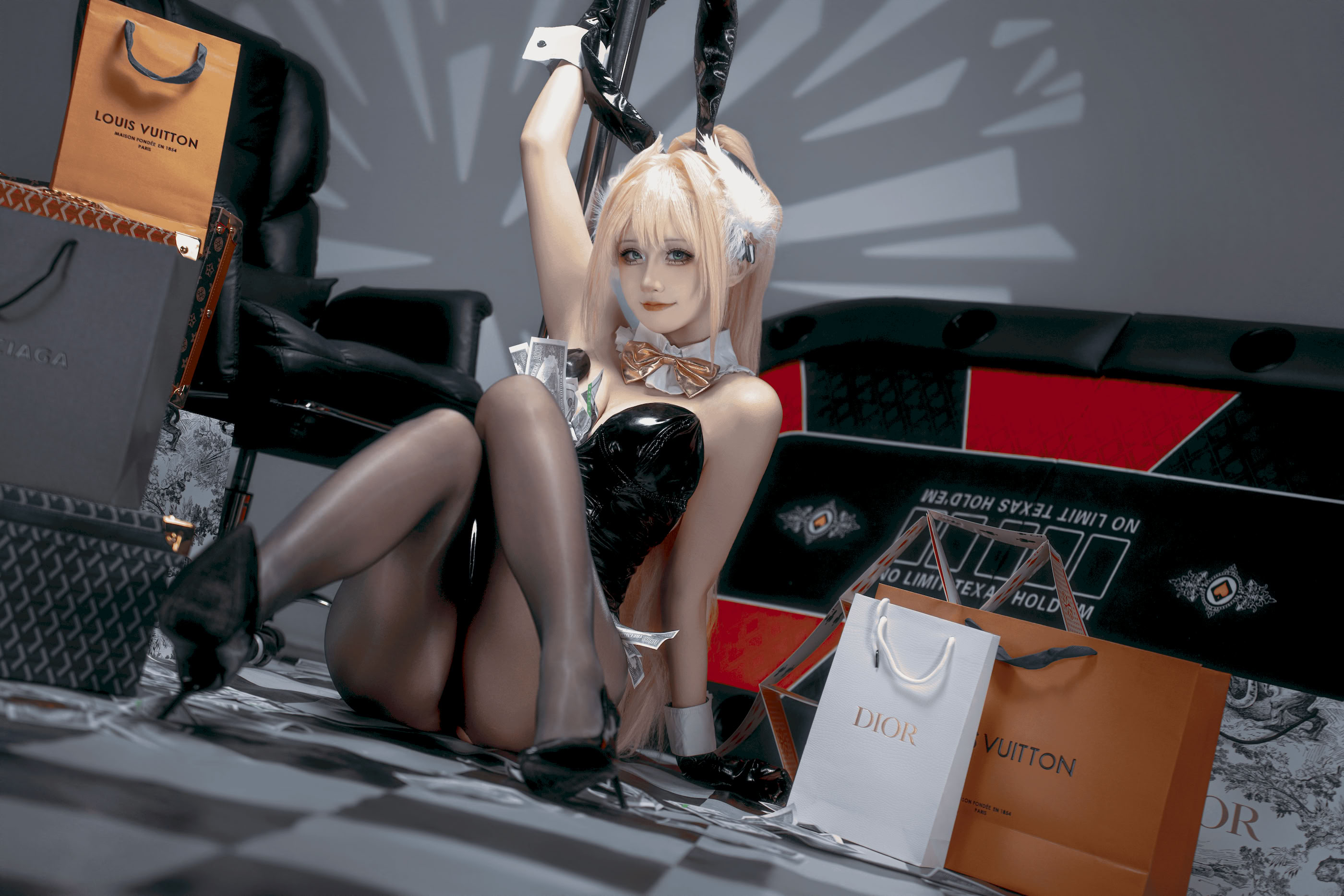 Mười chú thỏ sang trọng Ogiju-Luffy buồn (NIKKE)