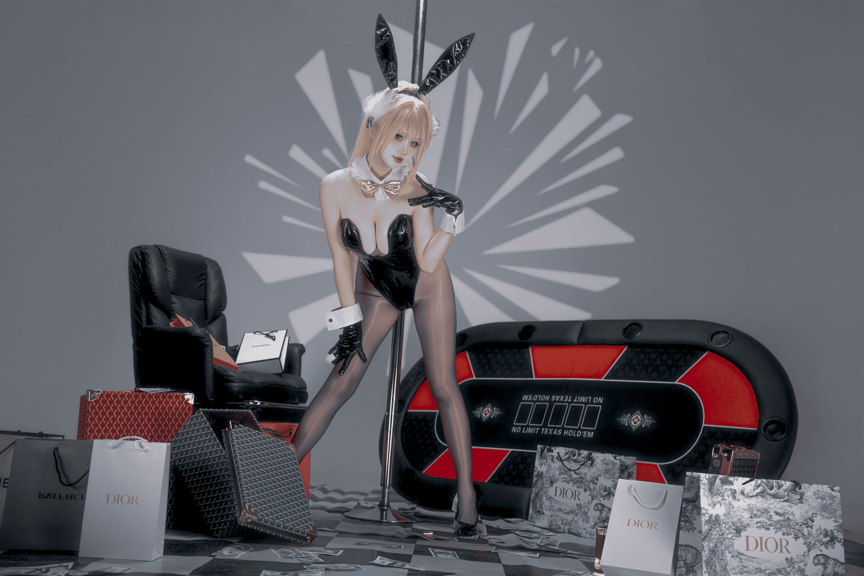 Mười chú thỏ sang trọng Ogiju-Luffy buồn (NIKKE)