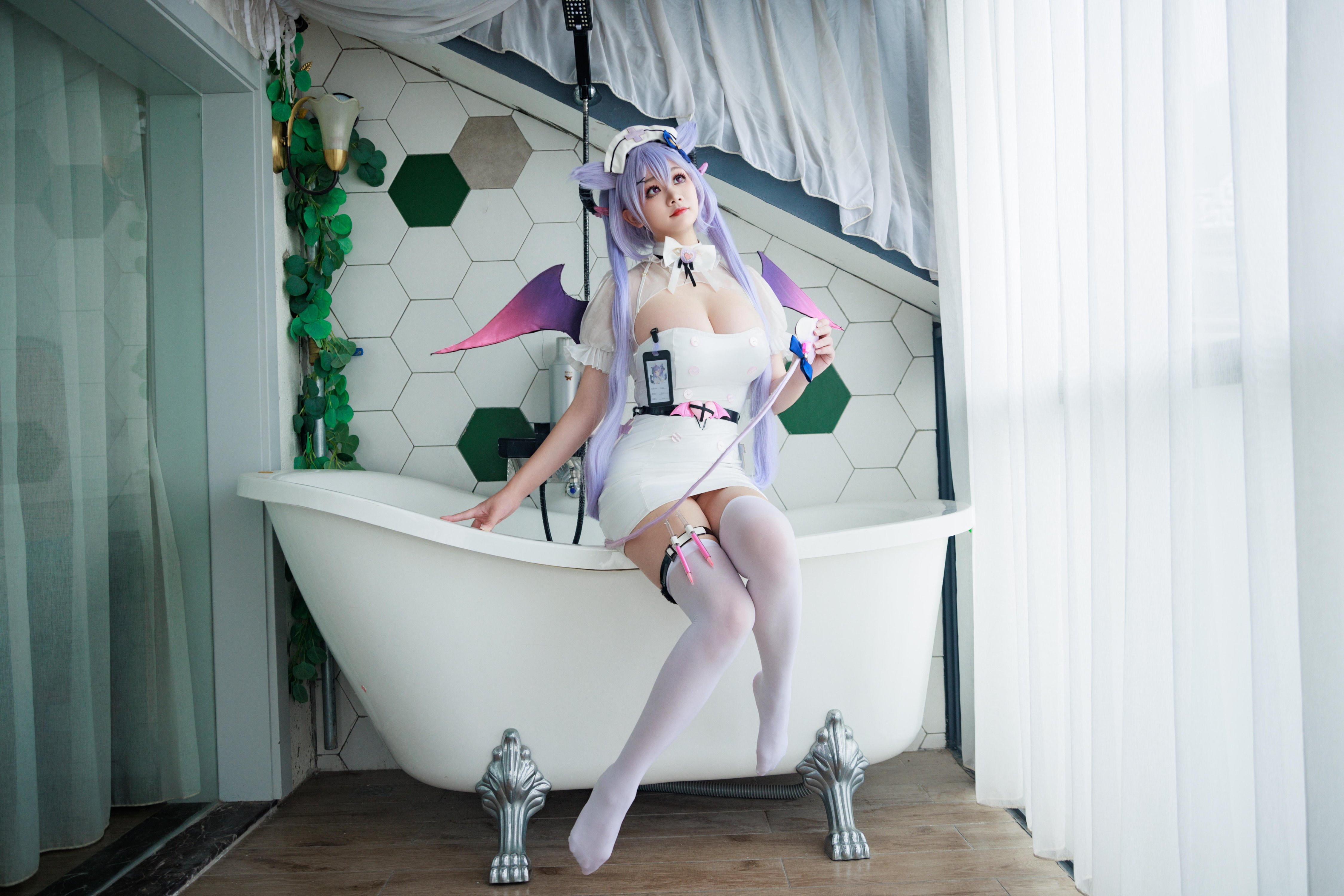 Axue Snow_yuki - Y tá Genshin Impact Keqing Succubus