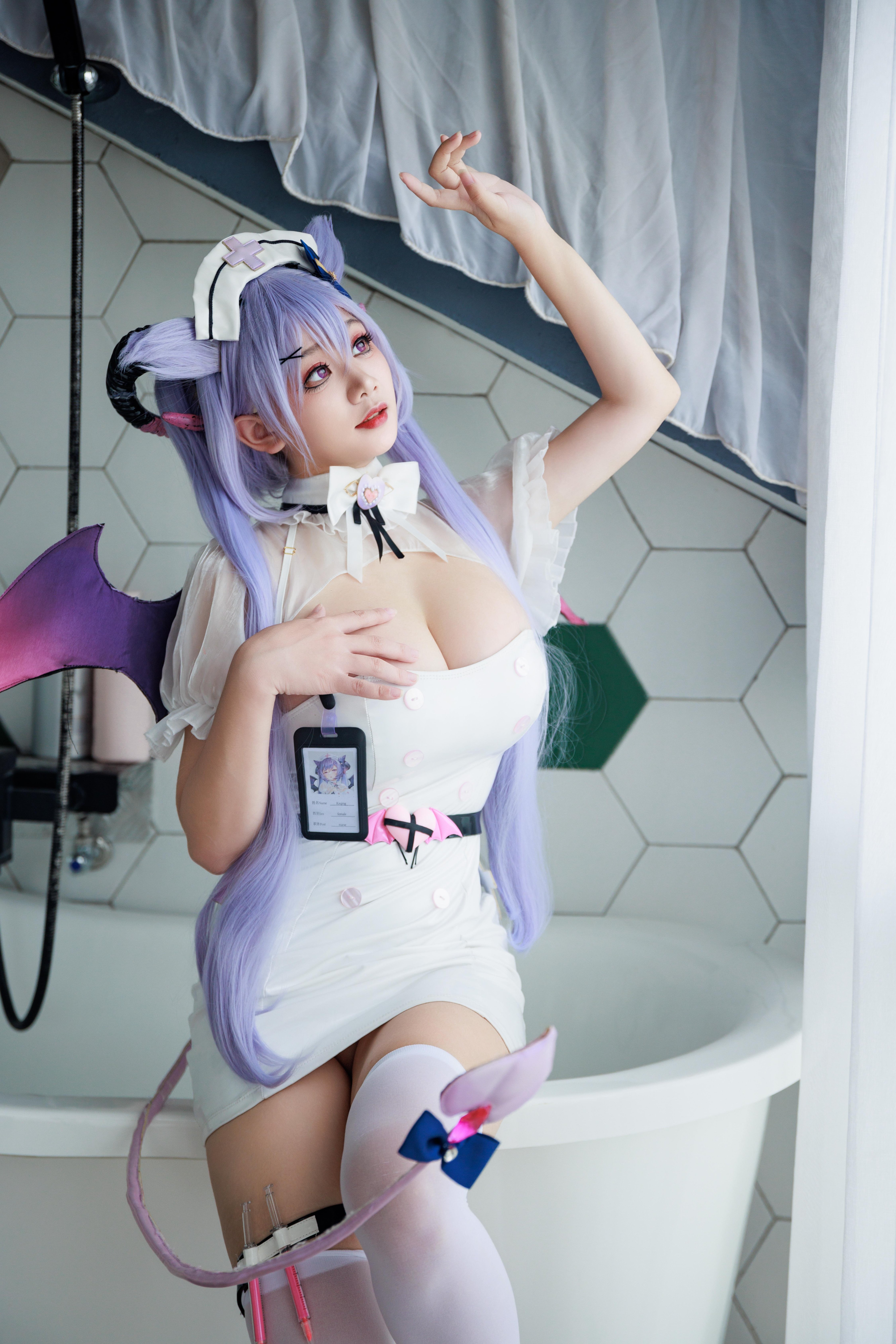 Axue Snow_yuki - Y tá Genshin Impact Keqing Succubus