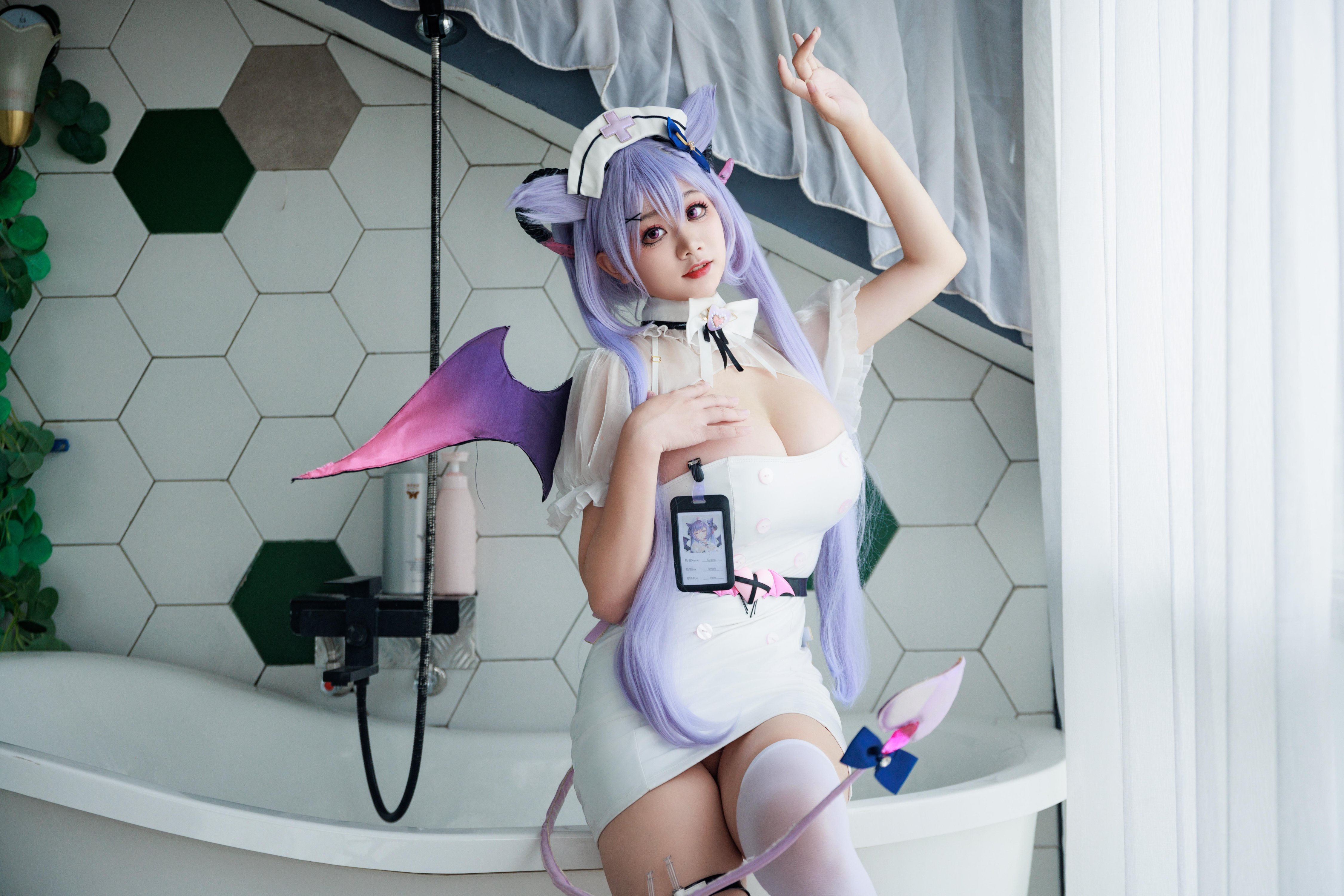 Axue Snow_yuki - Y tá Genshin Impact Keqing Succubus