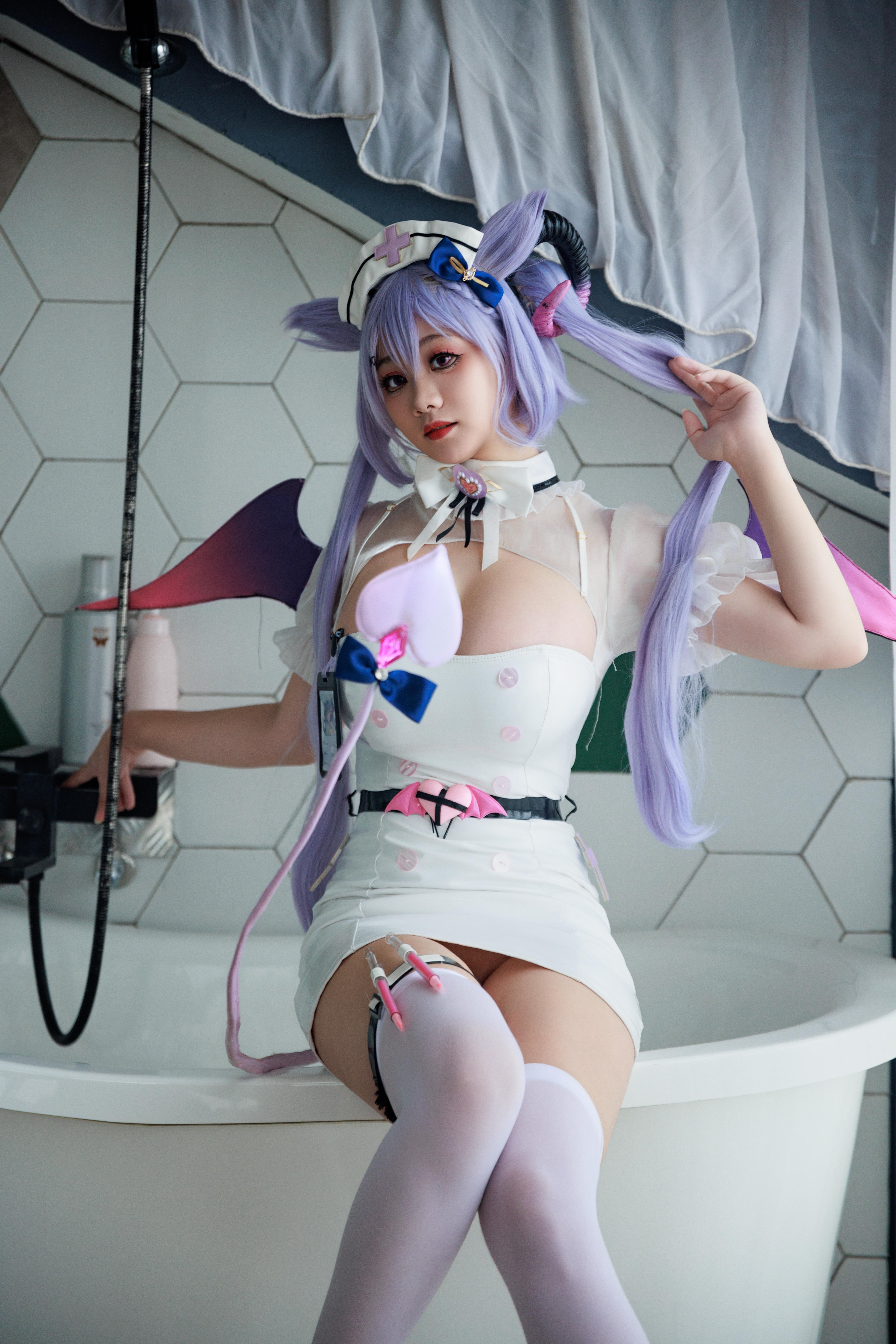 Axue Snow_yuki - Y tá Genshin Impact Keqing Succubus