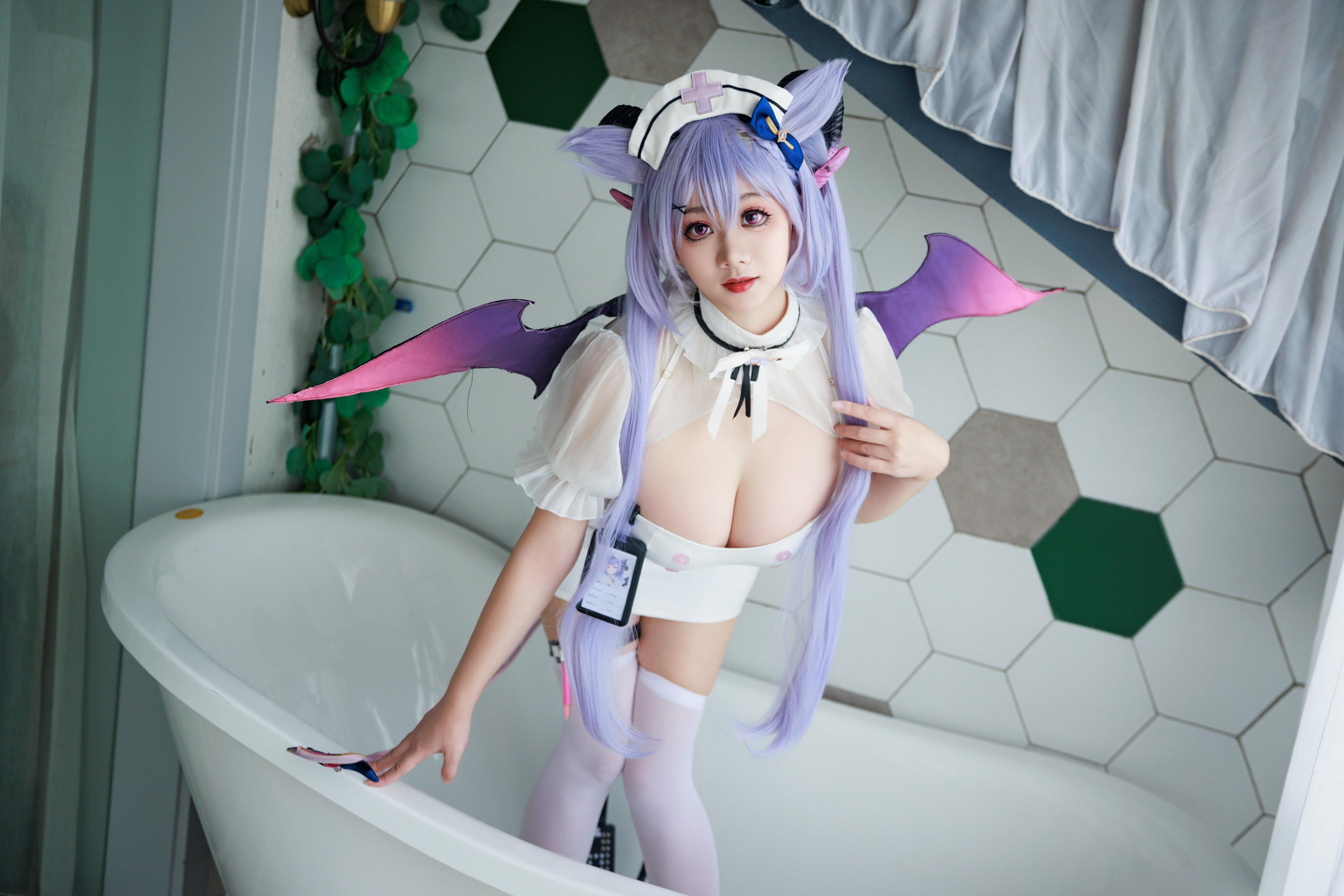 Axue Snow_yuki - Y tá Genshin Impact Keqing Succubus