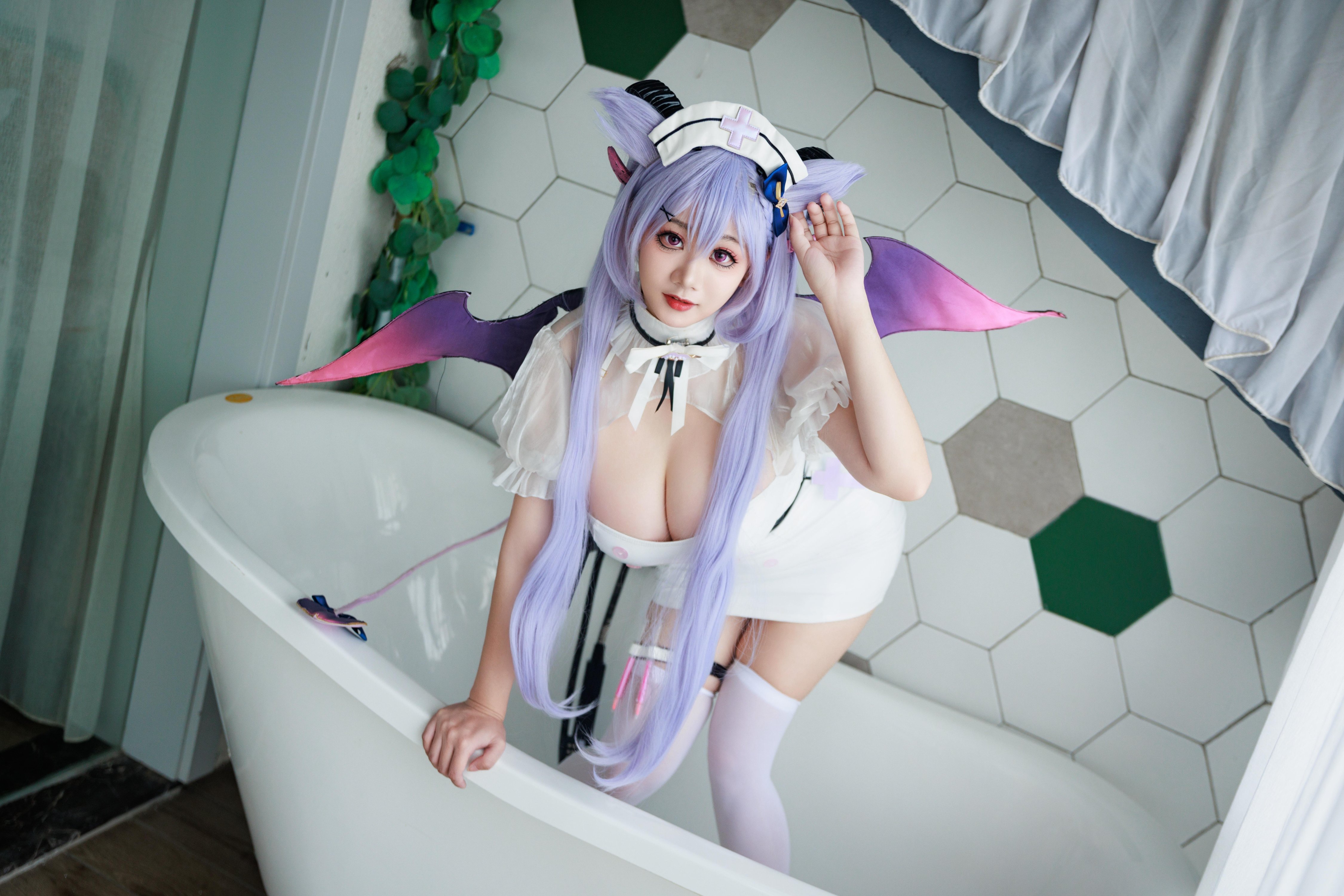 Axue Snow_yuki - Y tá Genshin Impact Keqing Succubus
