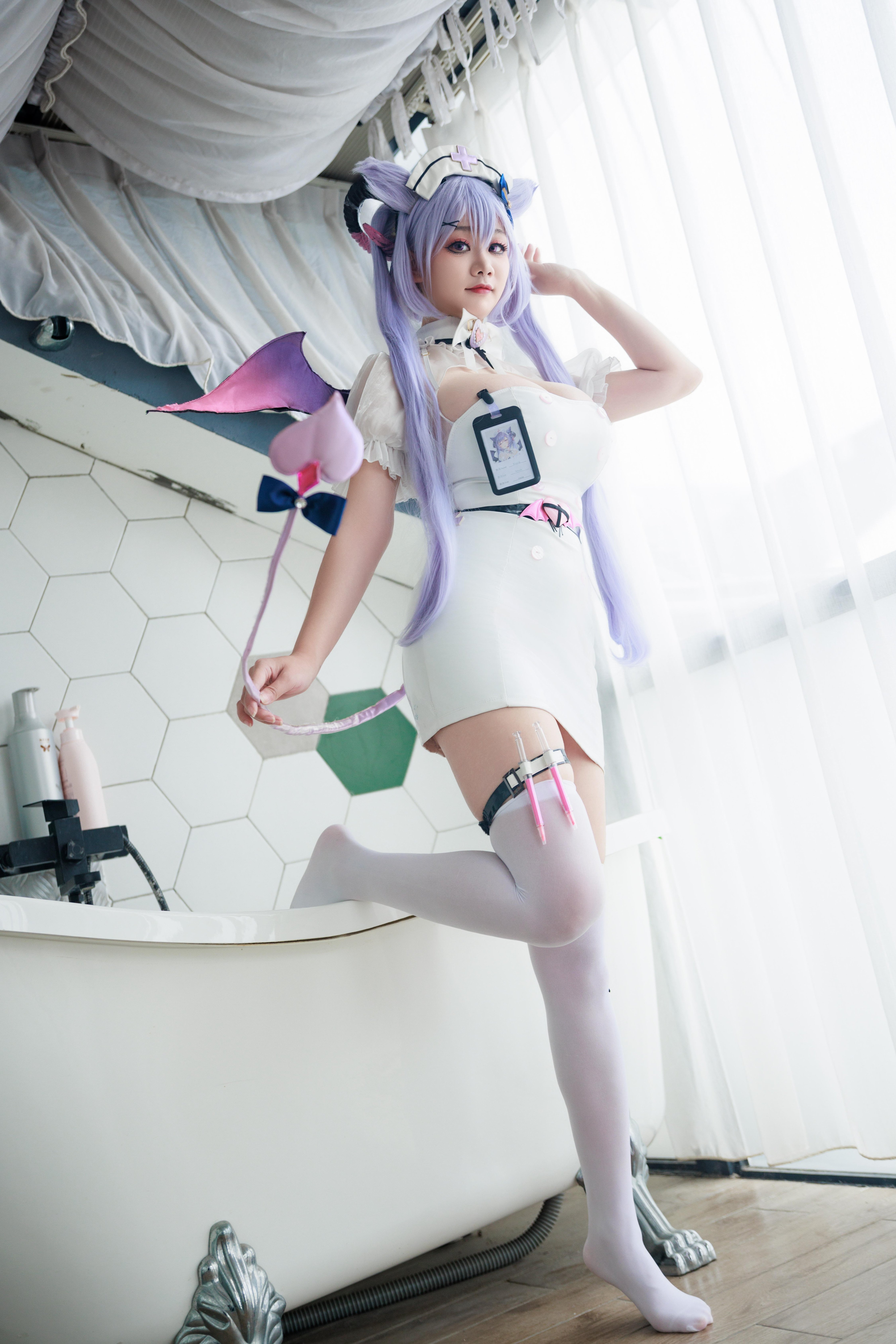 Axue Snow_yuki - Y tá Genshin Impact Keqing Succubus