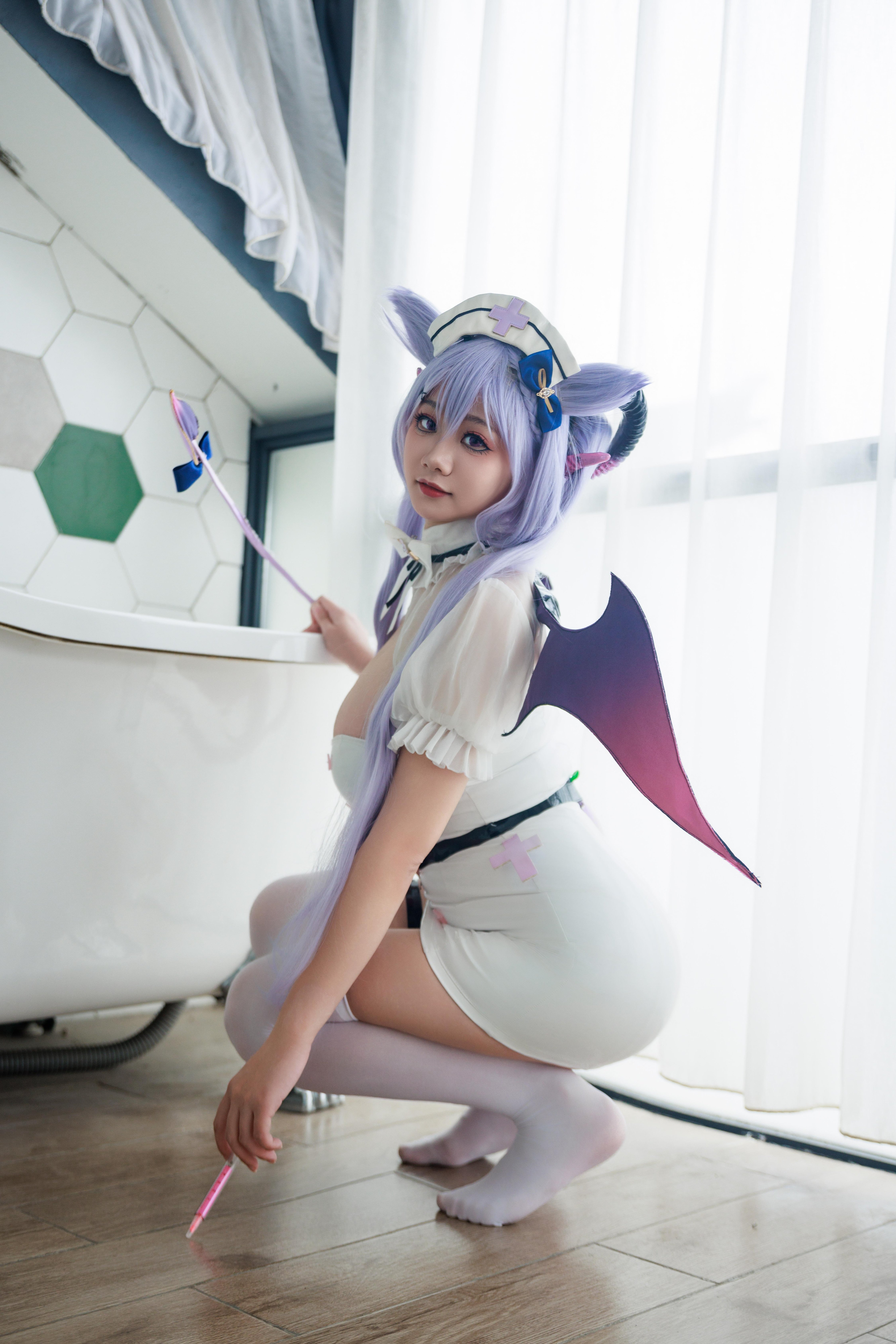 Axue Snow_yuki - Y tá Genshin Impact Keqing Succubus