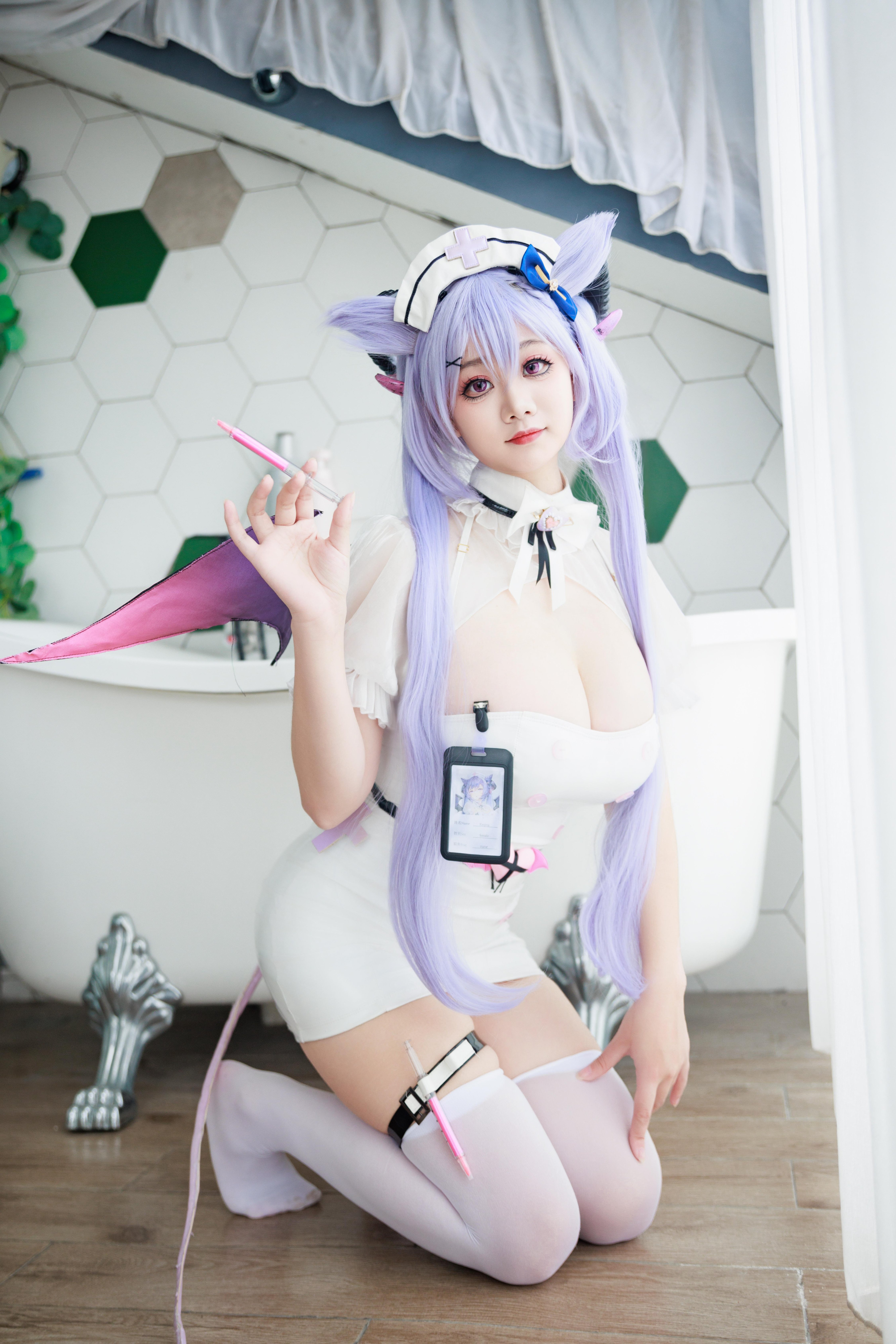 Axue Snow_yuki - Y tá Genshin Impact Keqing Succubus