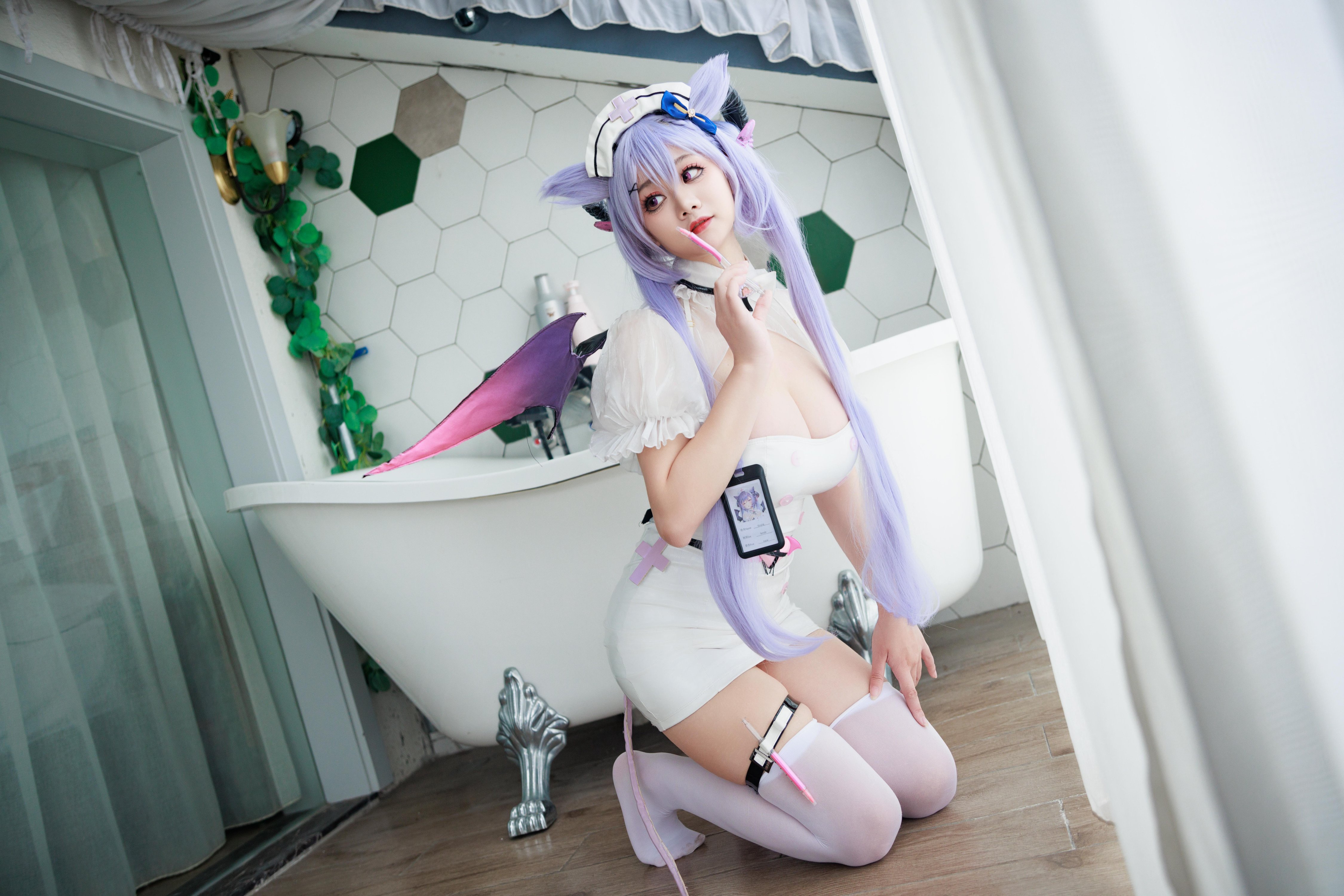 Axue Snow_yuki - Y tá Genshin Impact Keqing Succubus