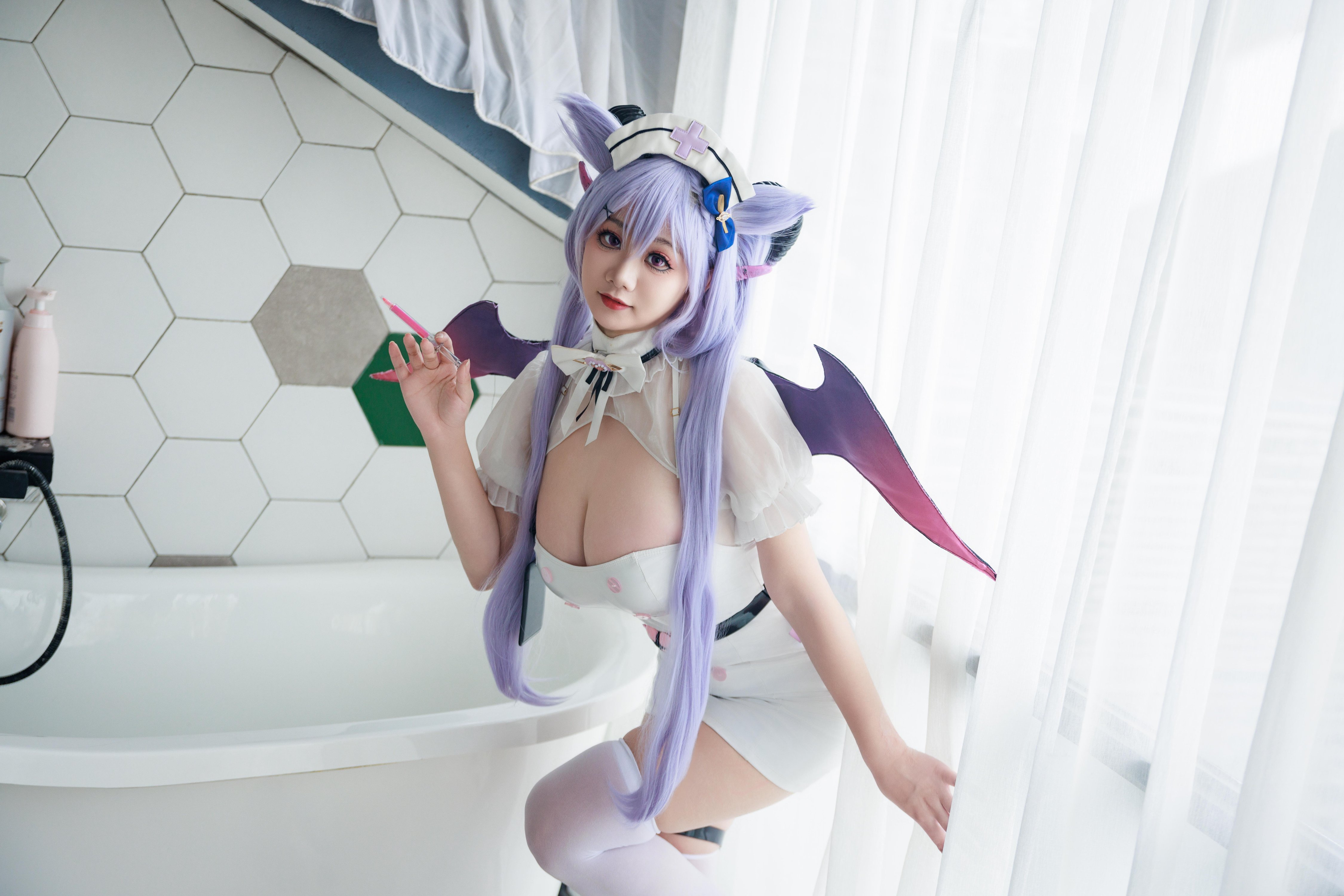 Axue Snow_yuki - Y tá Genshin Impact Keqing Succubus