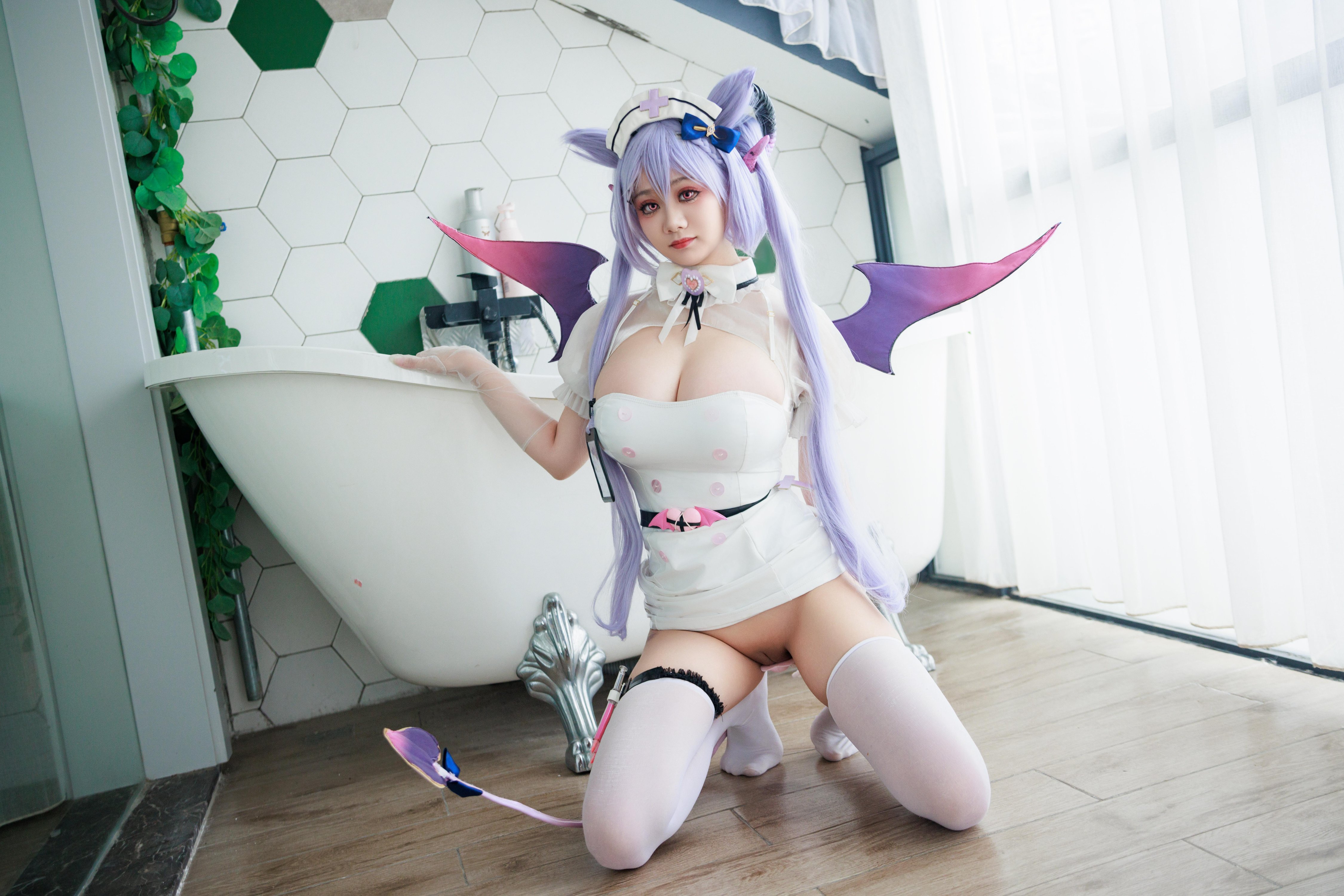 Axue Snow_yuki - Y tá Genshin Impact Keqing Succubus
