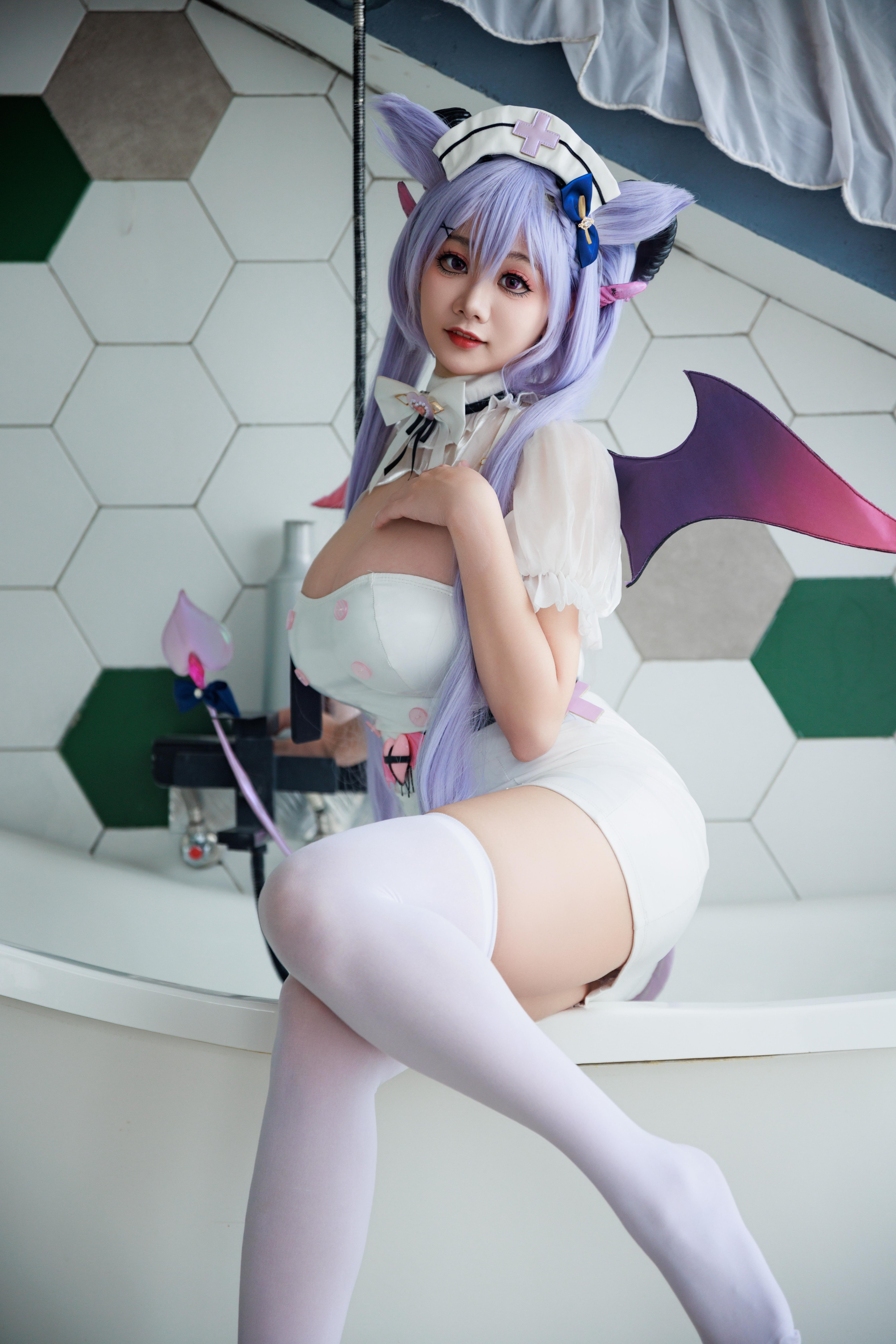 Axue Snow_yuki - Y tá Genshin Impact Keqing Succubus