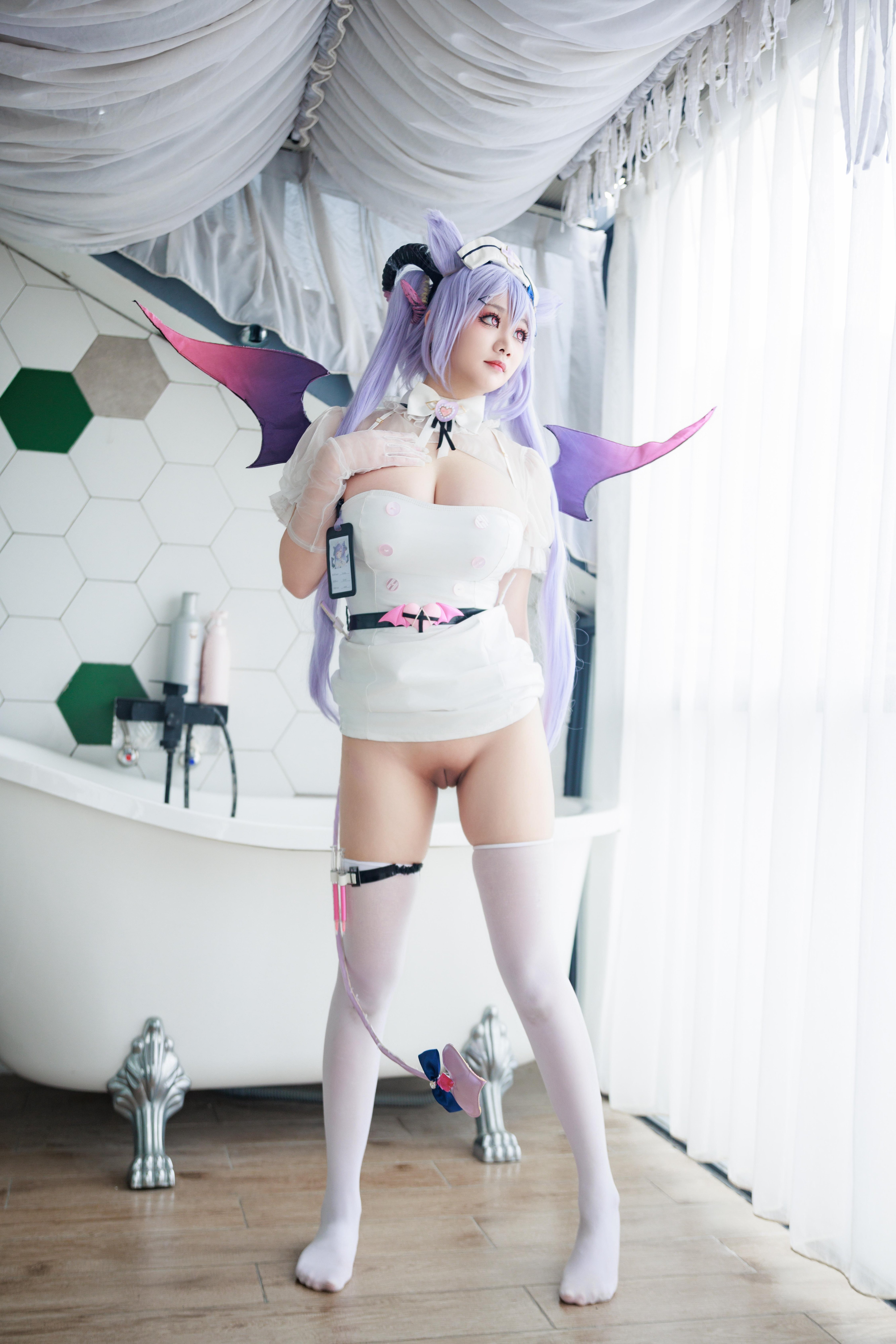 Axue Snow_yuki - Y tá Genshin Impact Keqing Succubus