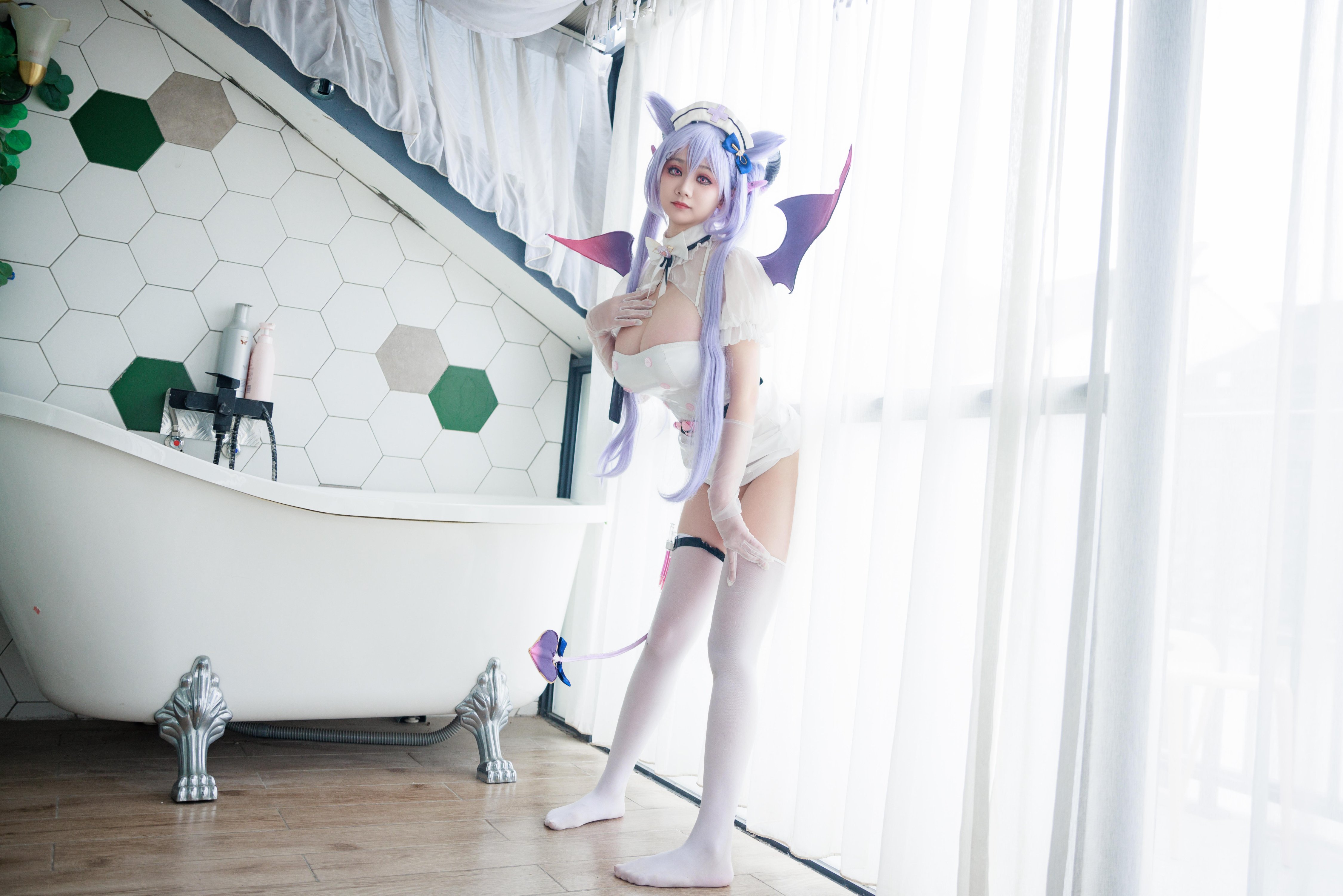 Axue Snow_yuki - Y tá Genshin Impact Keqing Succubus