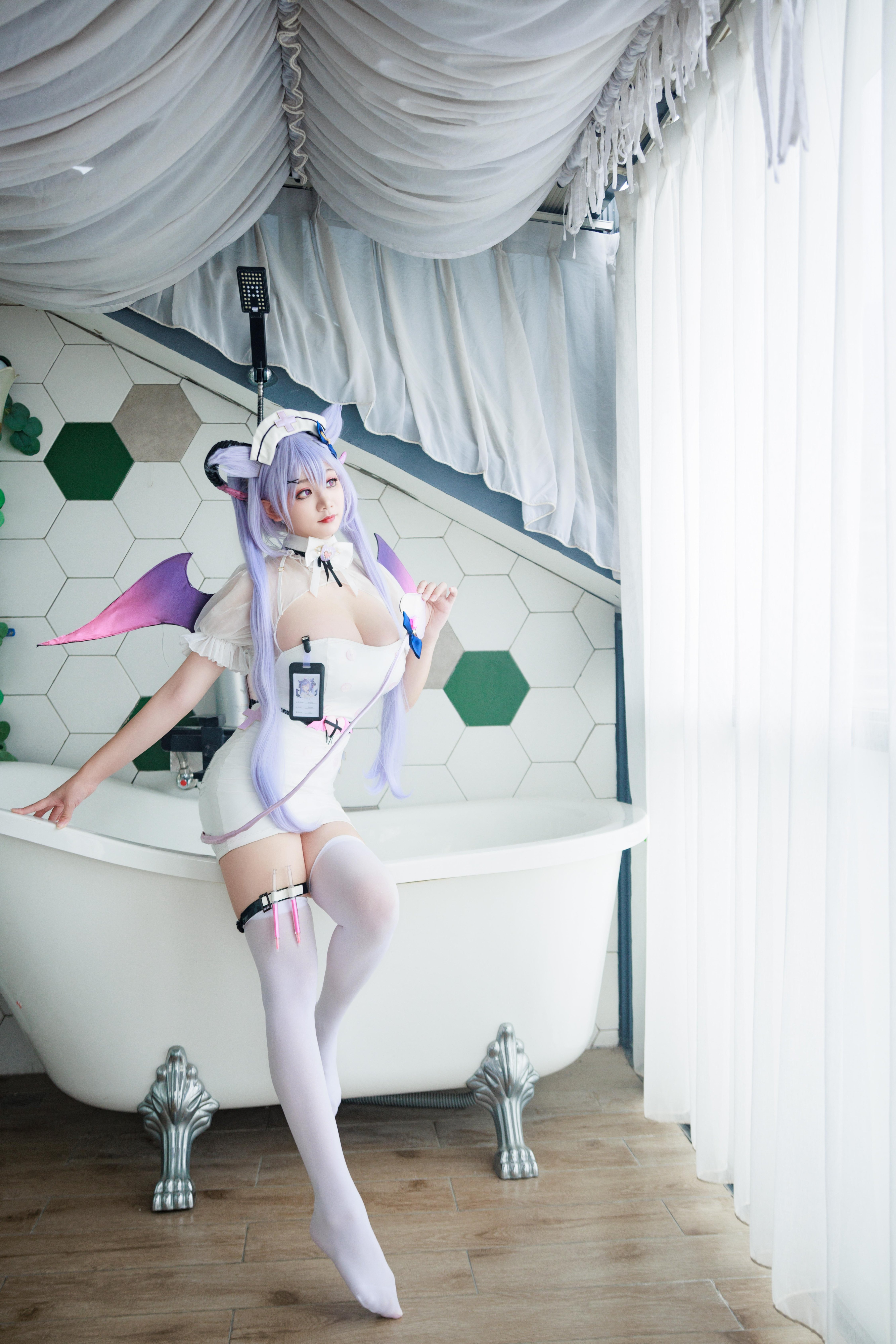 Axue Snow_yuki - Y tá Genshin Impact Keqing Succubus