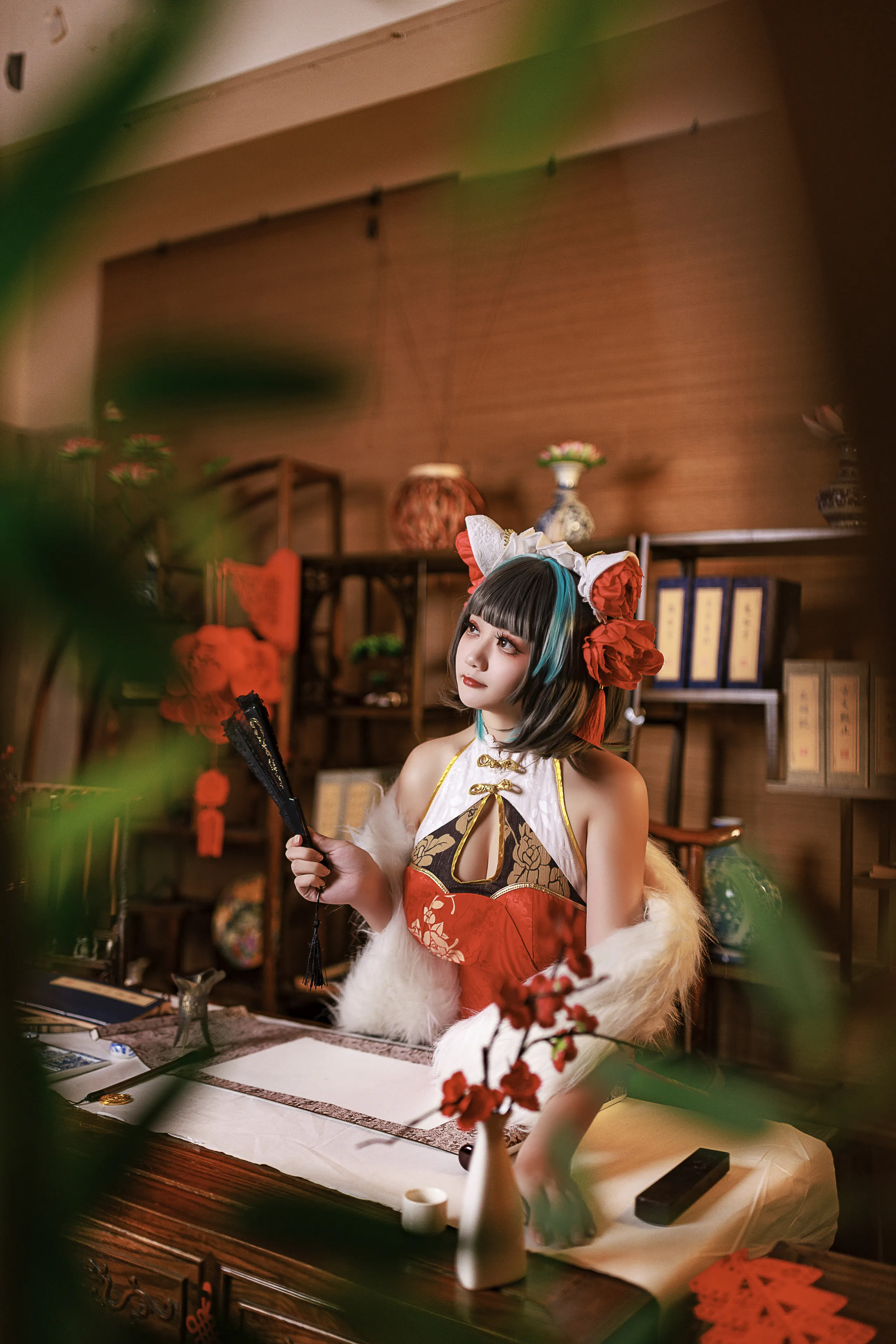 A Xuexue_yuki - Azur Lane Cheshire Sườn xám năm mới