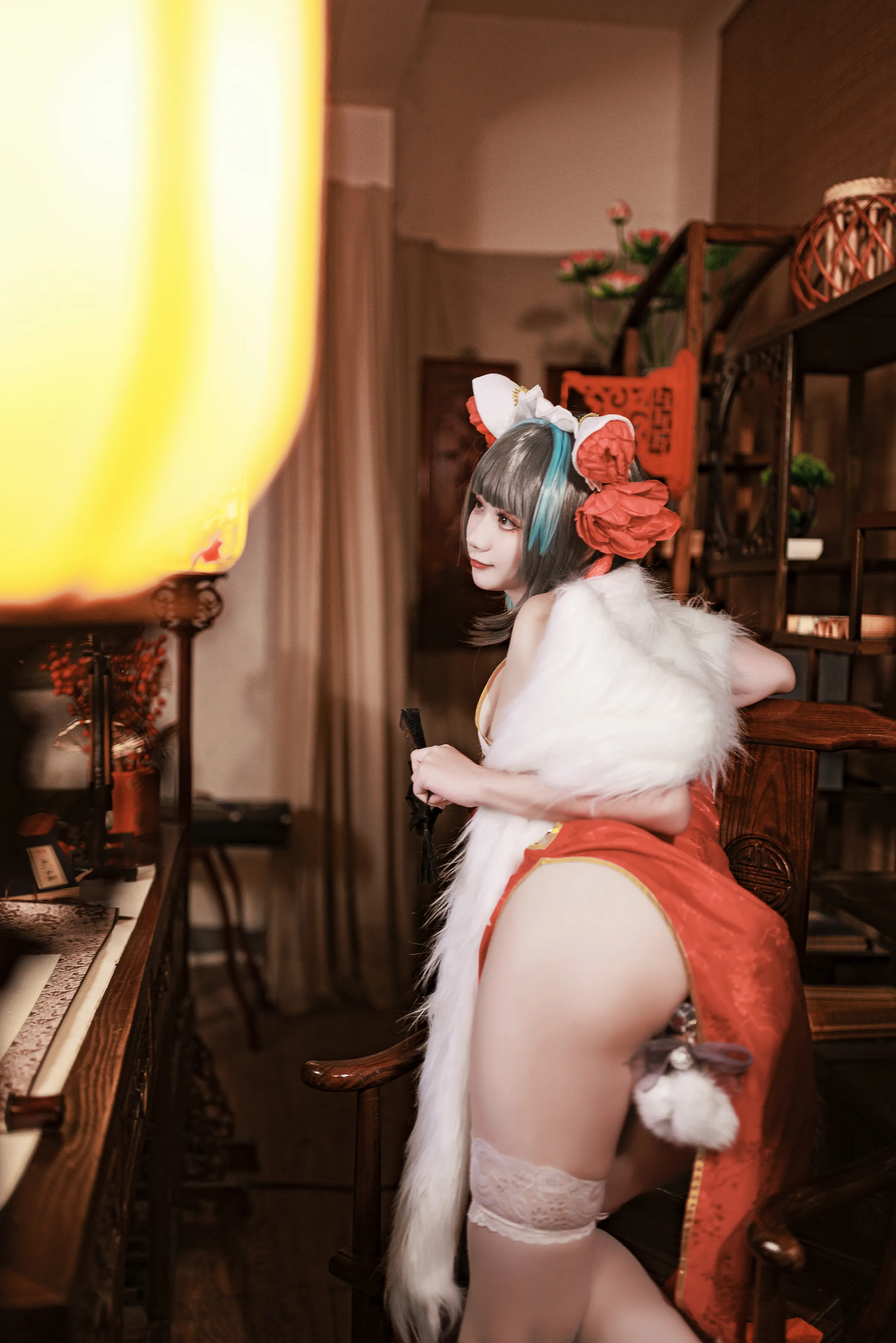 A Xuexue_yuki - Azur Lane Cheshire Sườn xám năm mới