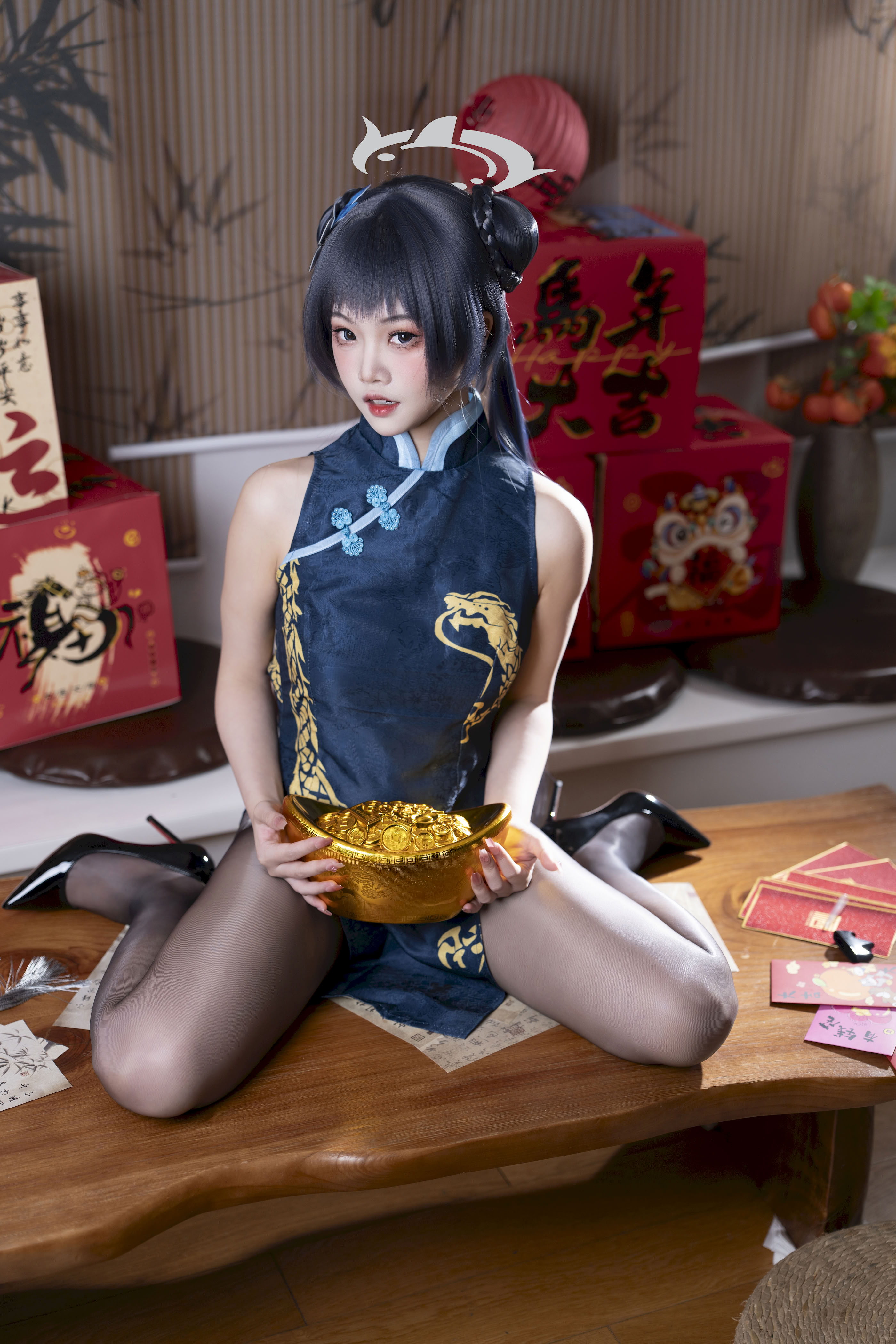 Bóng hamster nấu chậm - Blue Archives Long Hua Feisiao