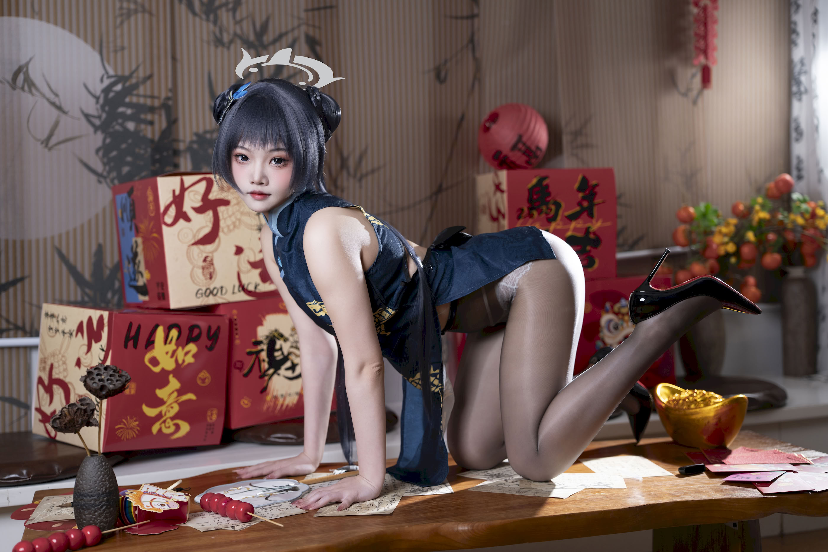 Bóng hamster nấu chậm - Blue Archives Long Hua Feisiao